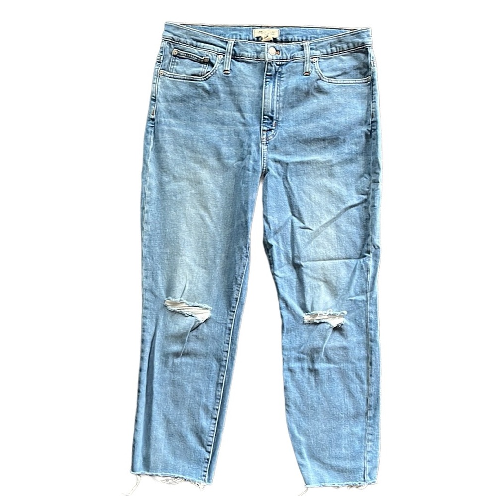 Madewell High Rise Slim Crop Boyfriend Jeans